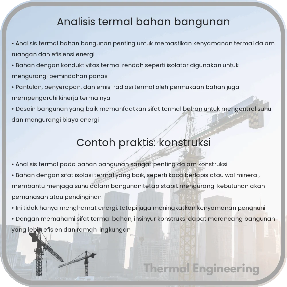 Analisis Termal Bahan Bangunan