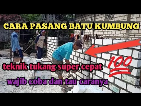 CARA PASANG BATU KUMBUNG CEPAT DAN MUDAH - YouTube